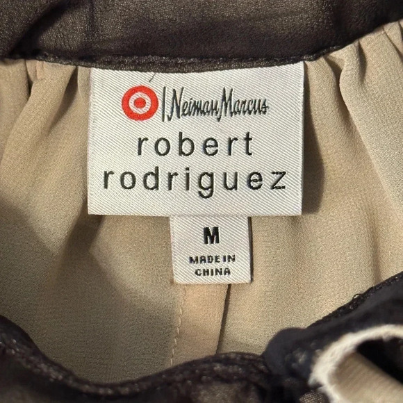 ROBERT Rodriguez Neiman Marcus Target Black Ruffles & Lace Blouse - Picture 8 of 11